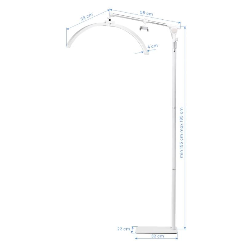 LUNA Half Moon lampe EX06, Hvid