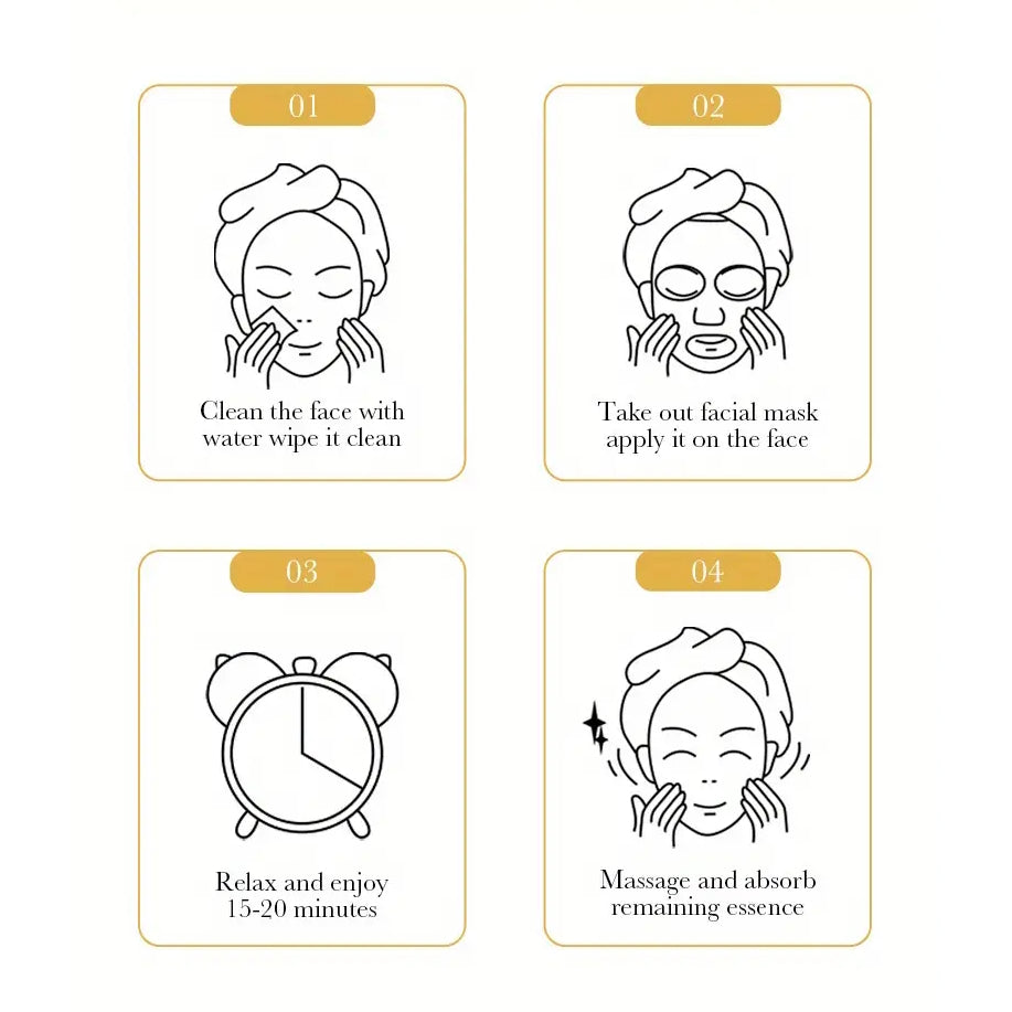 Vitamin-C Sheet mask, Ansigtsmaske, Sadoer
