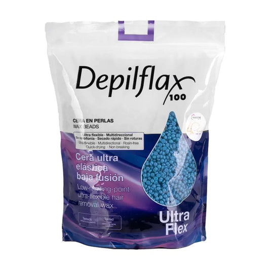 Depilflax 100 perlevoks, Ultraflex blå, 1 kg.