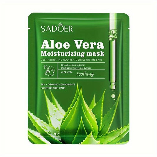 Aloe Vera Moisturizing Sheet mask, Ansigtsmaske, Sadoer