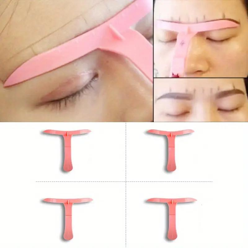 Øjenbryn microblading skabeloner, Sæt med 4 forskellige