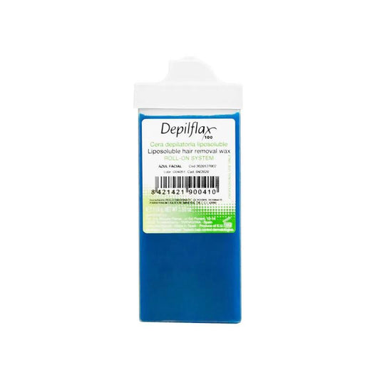 Vokspatron, Rullevoks til ansigt, Depilflax Azulen, 110 g