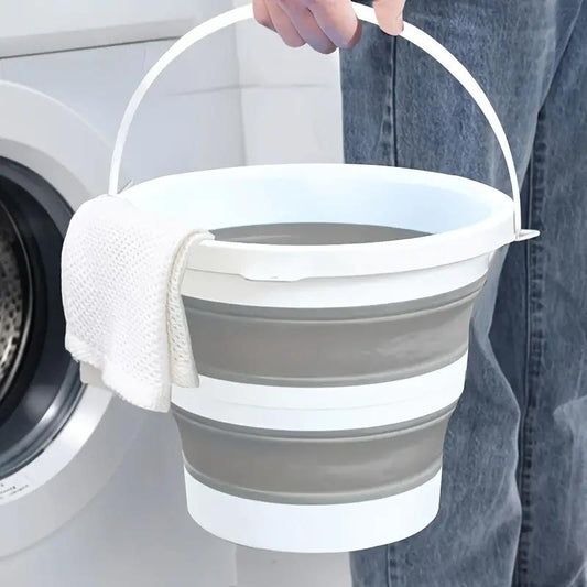 Sammenklappelig spand grå