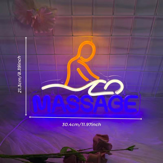 Neonskilt, MASSAGE