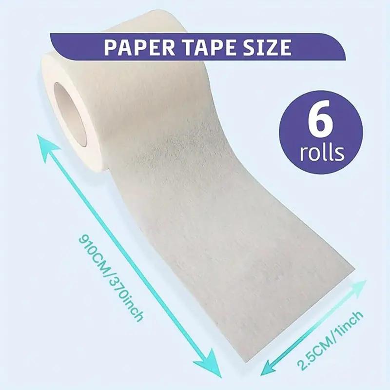 Micropore tape, 2,5 cm x 9,1 meter, 6 ruller
