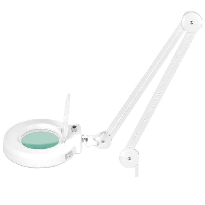 Luplampe model LUXLight S5-LED-L med 5 diopter, justering af lys og gulvstativ
