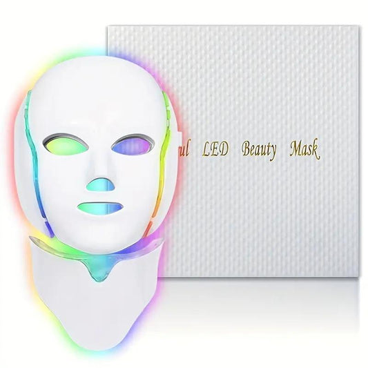 Lysterapi maske med hals, 7 farver