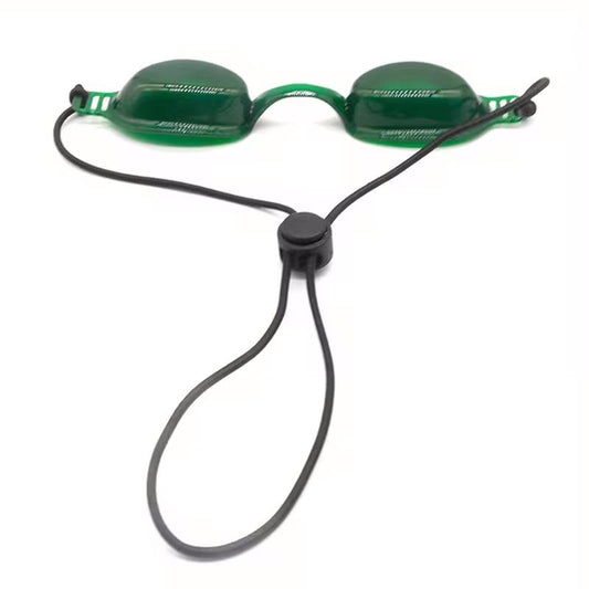 Beskyttelsesbriller til laser og lysterapi, mørkgrønne goggles