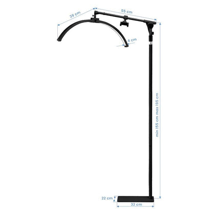 LUNA Half Moon lampe EX06, Sort