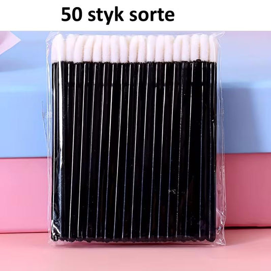 Læbebørster, Sorte, 50 stk
