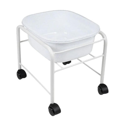 Fodbad trolley inkl. balje, hvid
