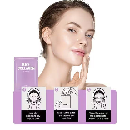 Bio-Collagen Sheet Mask, Æske med 4 stk, AOAZ