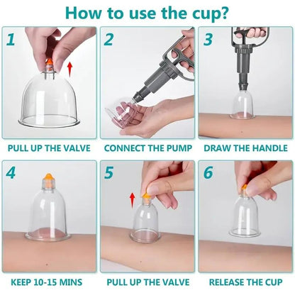 Cupping sæt med 12 cups