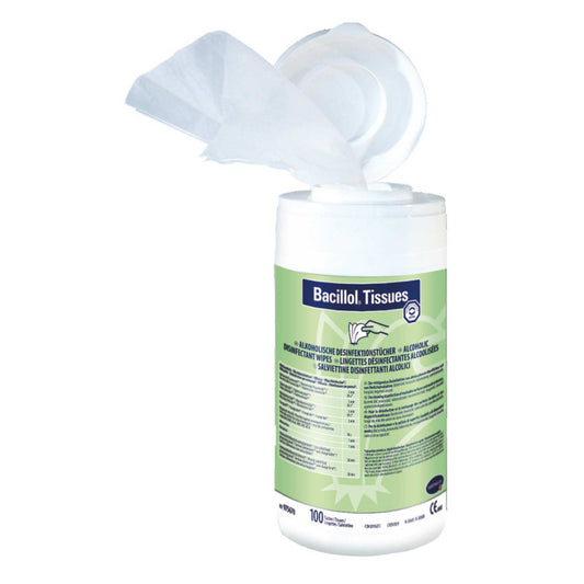 Bacillol Tissues / wipes i bøtte, med alkohol, 100 stk
