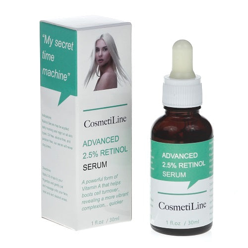 Retinol serum 2,5%, CosmetiLine, 30 ml