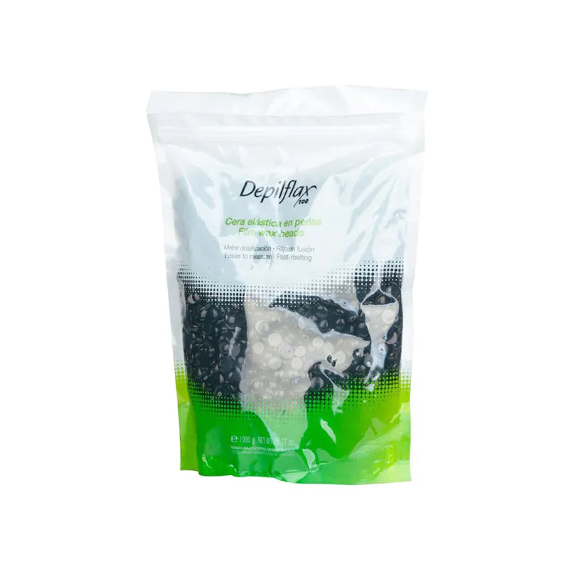 Depilflax 100 perlevoks, Sort voks til mænd, 1 kg