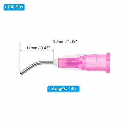Buet kanyle til påføring af serum, 18G, 100 stk