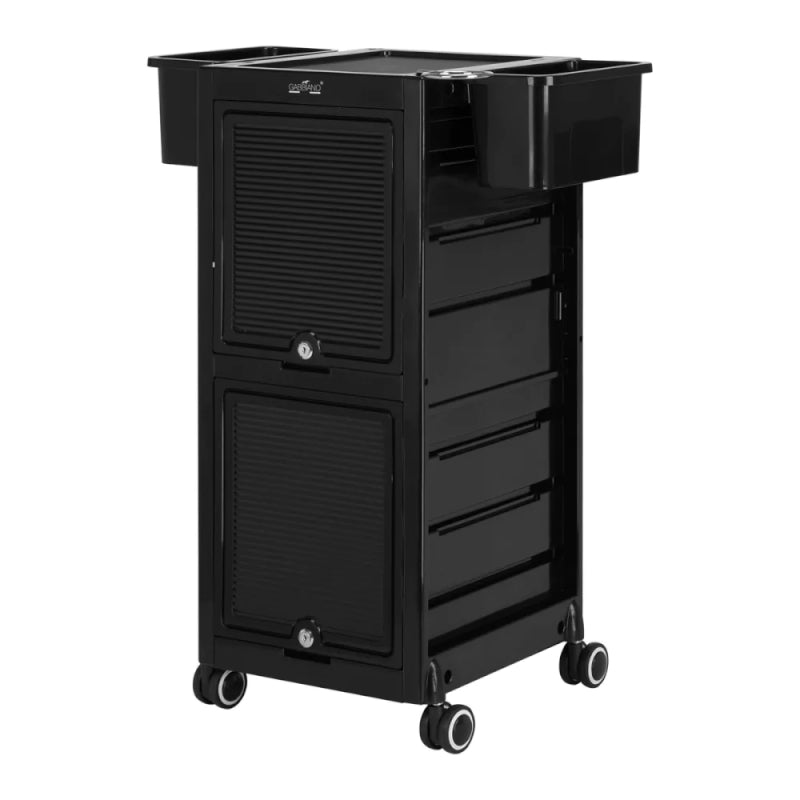 Frisørtrolley med 4 skuffer og sideholdere til frisørudstyr, Gaggia 68C