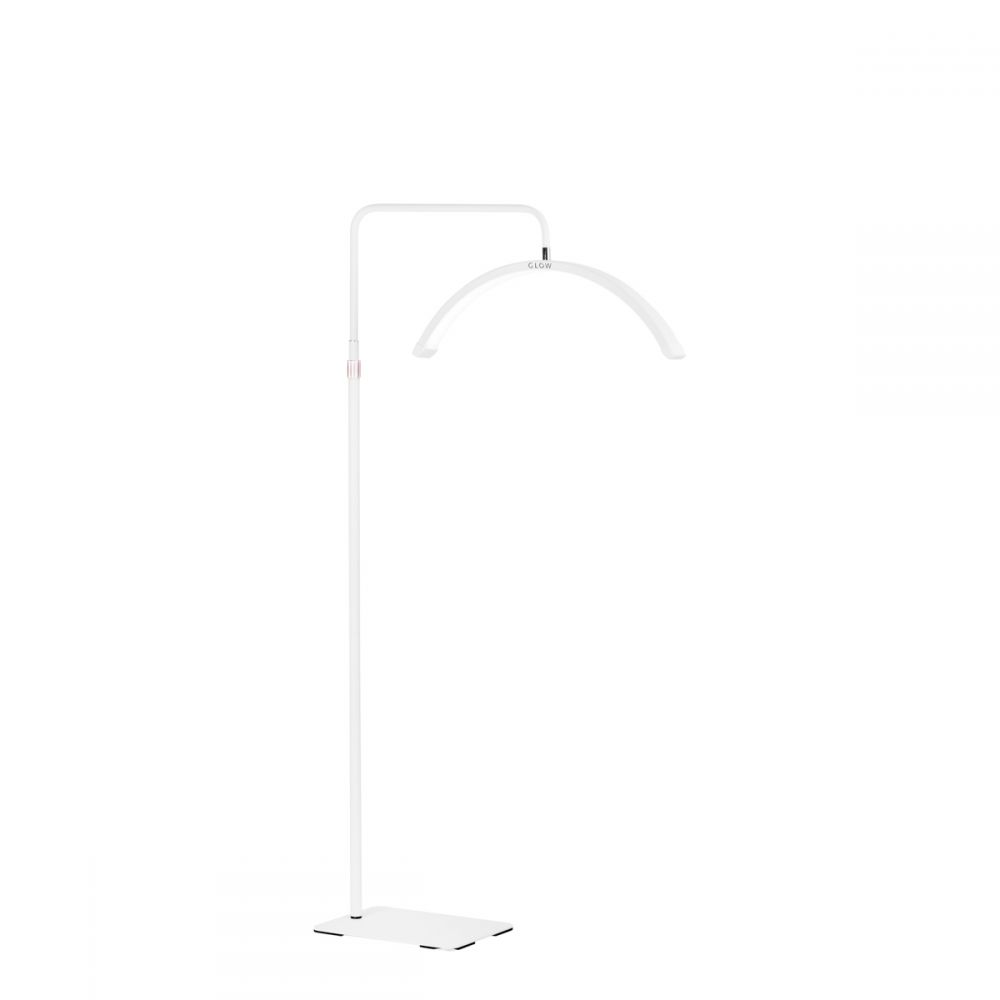 GLOW Half Moon light LED-lampe med gulvstander, Hvid