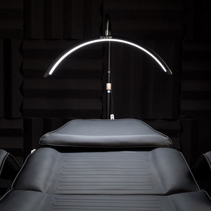 GLOW Half Moon light LED-lampe med gulvstander, Hvid