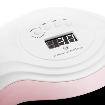 UV-lampe til gellak, hvid, GLOW V7, 168W