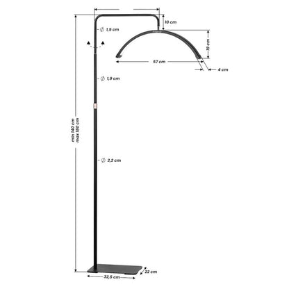 LUNA Half Moon lampe MX06, Sort