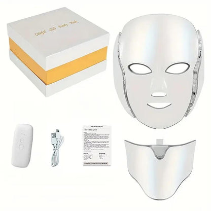 Lysterapi maske med hals, 7 farver