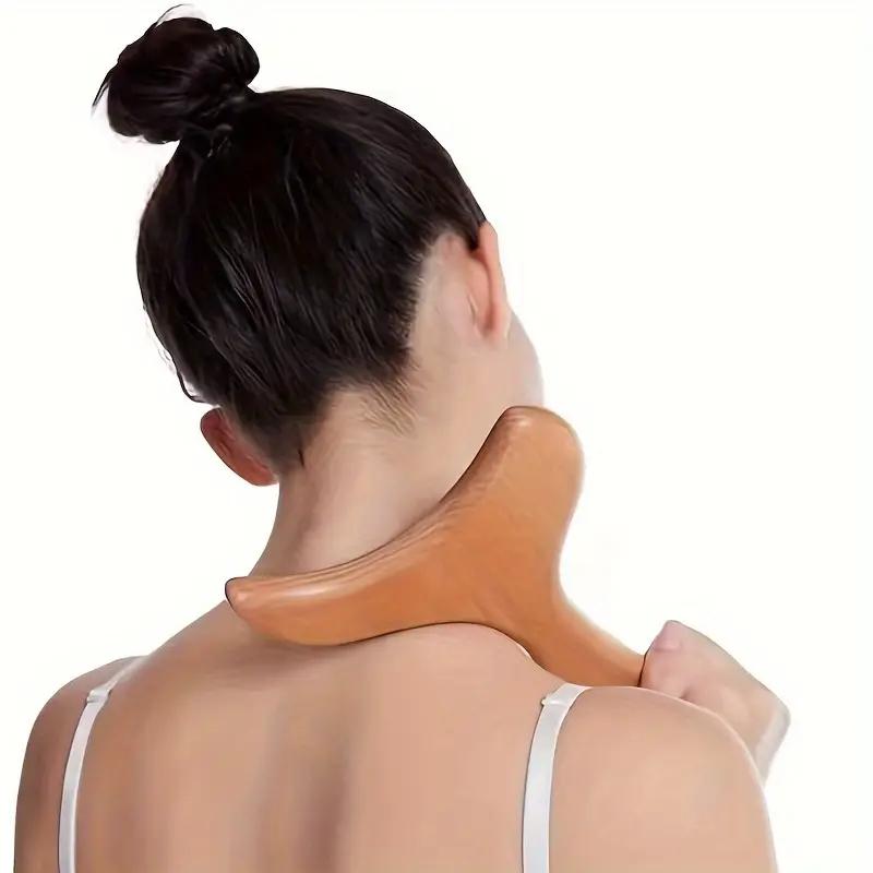 Gua Sha Massageværktøj i træ, Skraber til krop