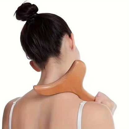 Gua Sha Massageværktøj i træ, Skraber til krop