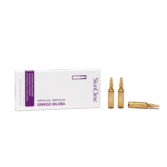 Ginkgo Biloba Ampoules, 10 x 5 ml ampuller, SkinClinic, Styrker mikrocirkulation
