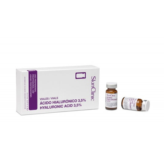 Hyaluronic Acid Vial 3,5%, SkinClinic, Hyaluronsyre serum hætteglas, 5 x 3 ml