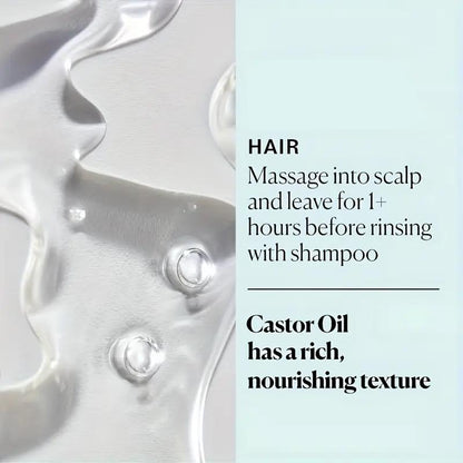 Castor Oil, Ricinusolie, koldpresset, 200 ml