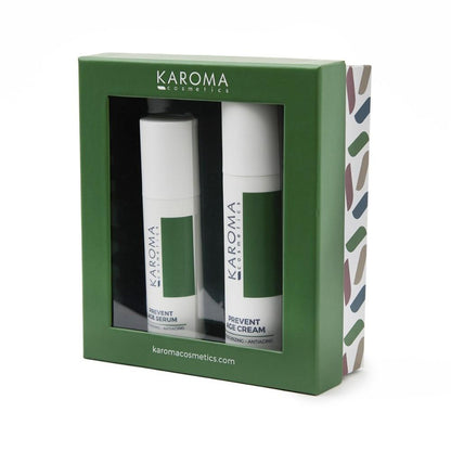 Karoma Prevent Age Cream + Serum Pack, Gavepakning