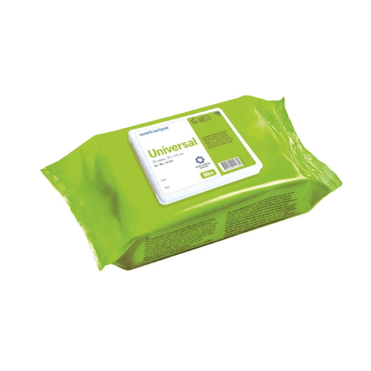 Wet Wipe Universal Mini, 25 stk 20x30 cm