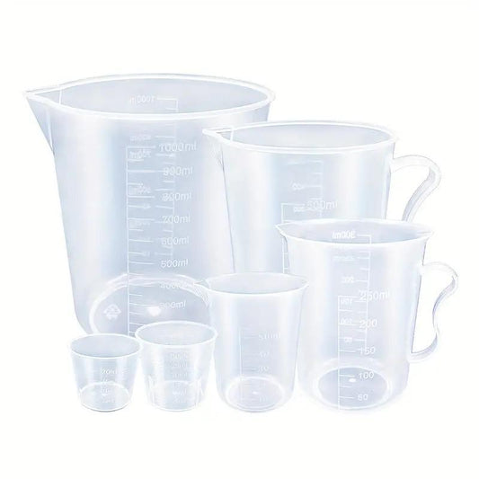 Målebæger sæt, 6 styk fra 20 ml til 1000 ml
