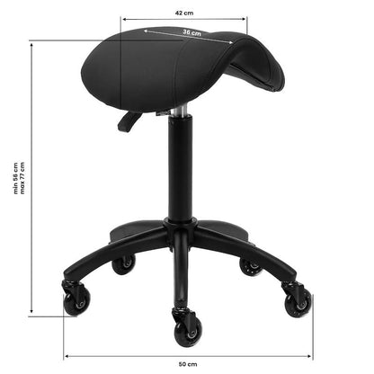 Sadelstol, Bonito C-921, Sort