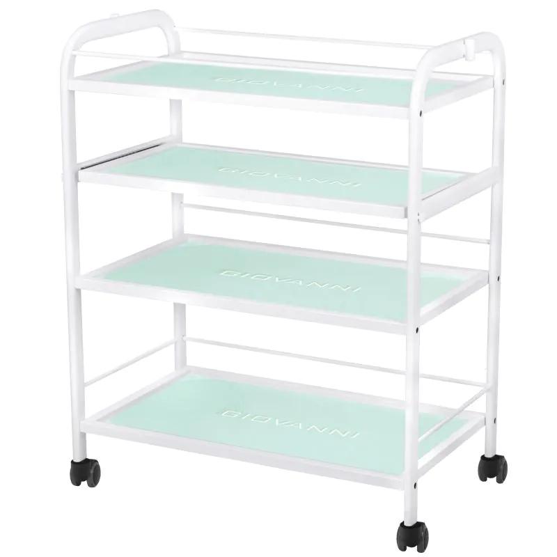 Rullebord med 4 glashylder, Bonito 0904B